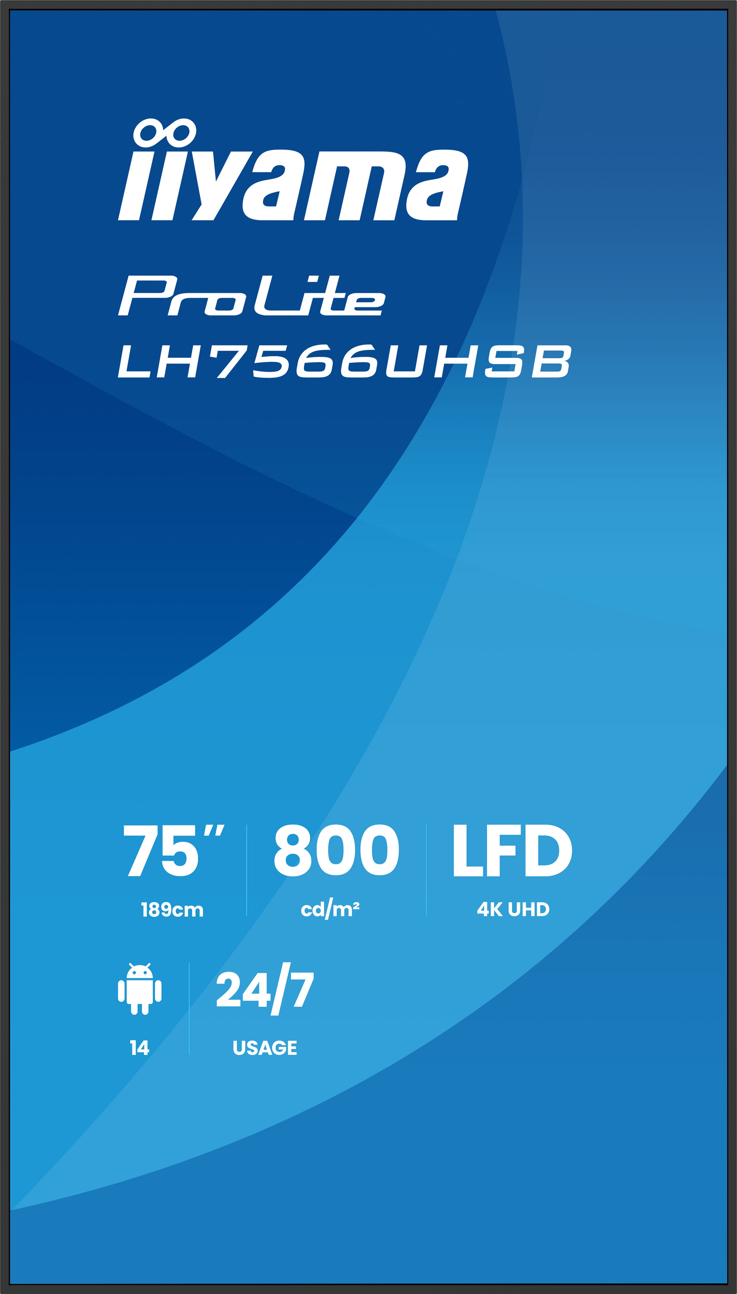 75" 3840x2160 UHD VA VESA Mount 800x800
