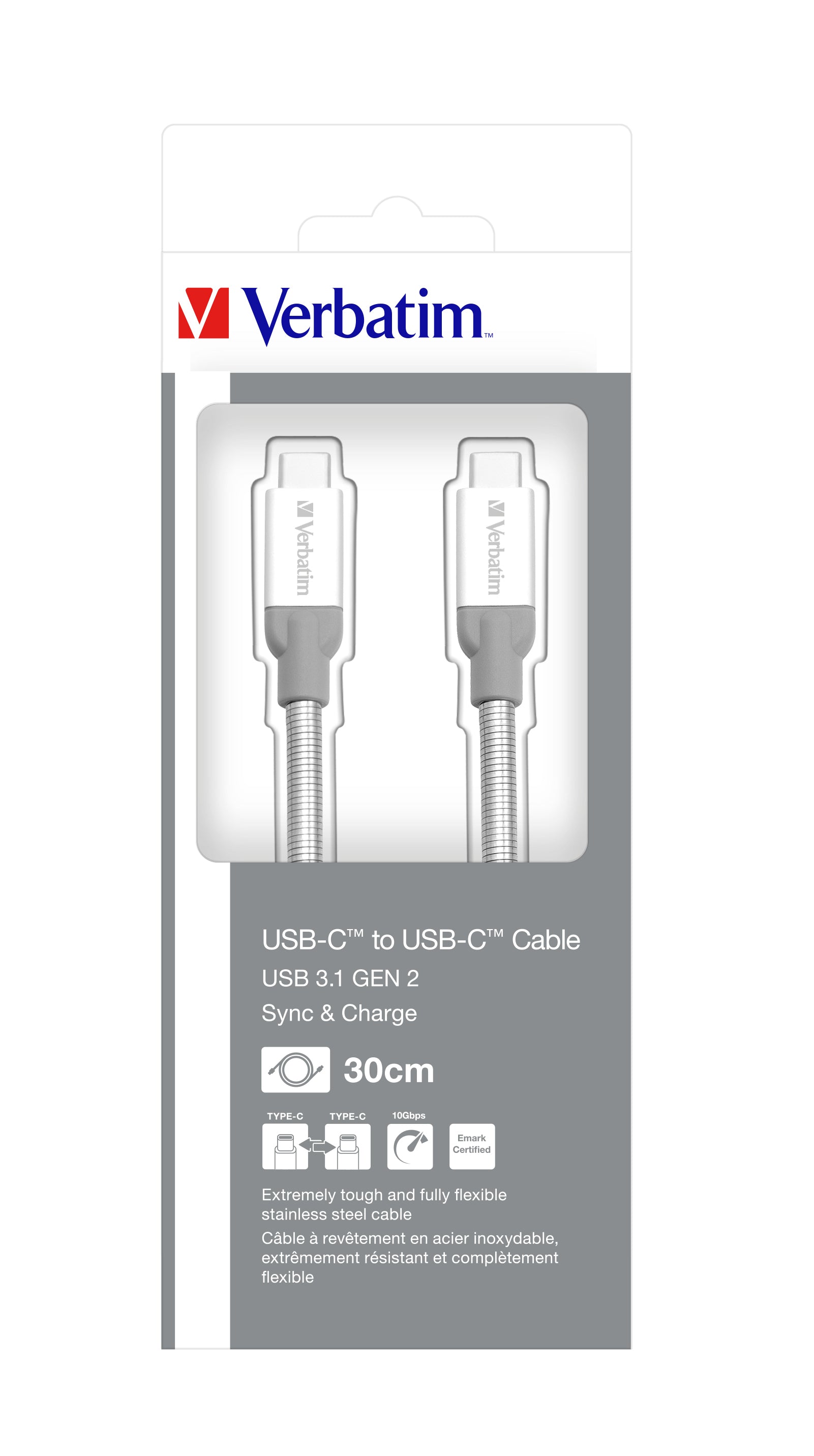 USB 3.1 Type-C to Type-C Cable 30cm
