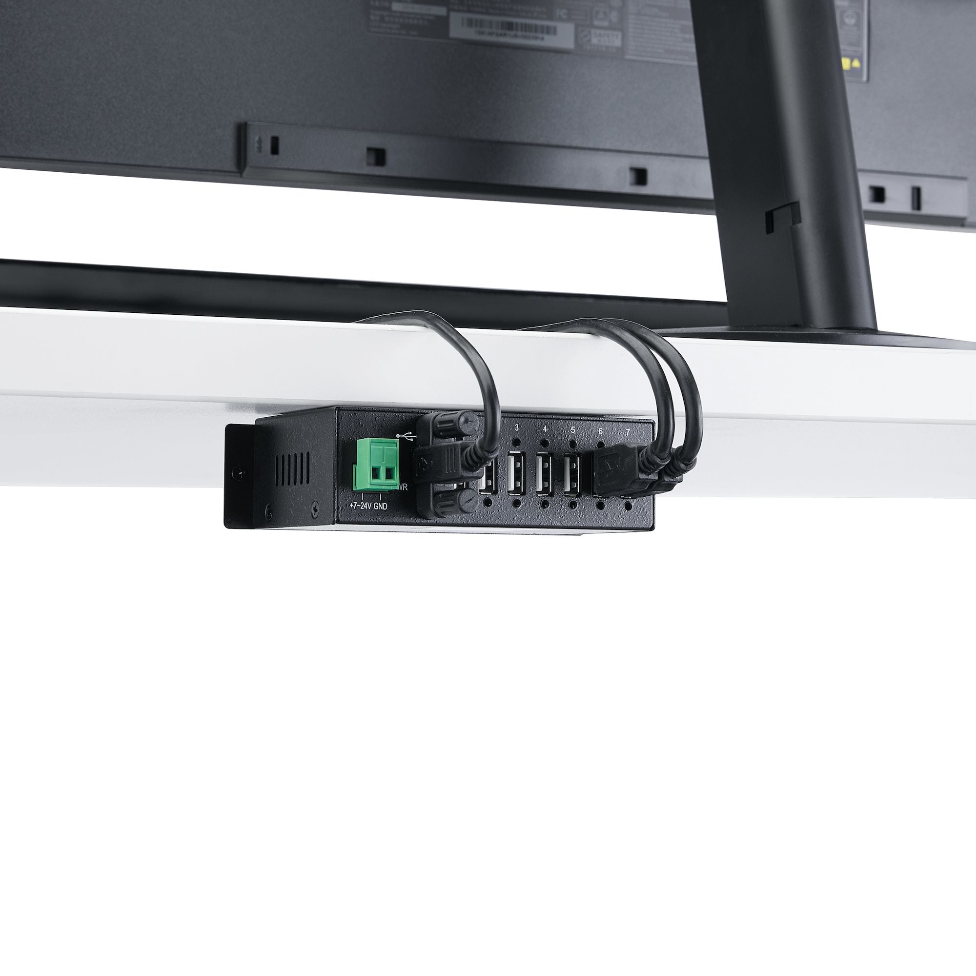 Mountable Industrial 7 Port USB Hub