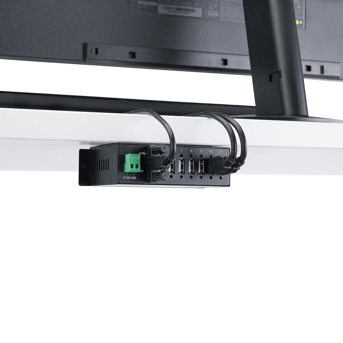 Mountable Industrial 7 Port USB Hub