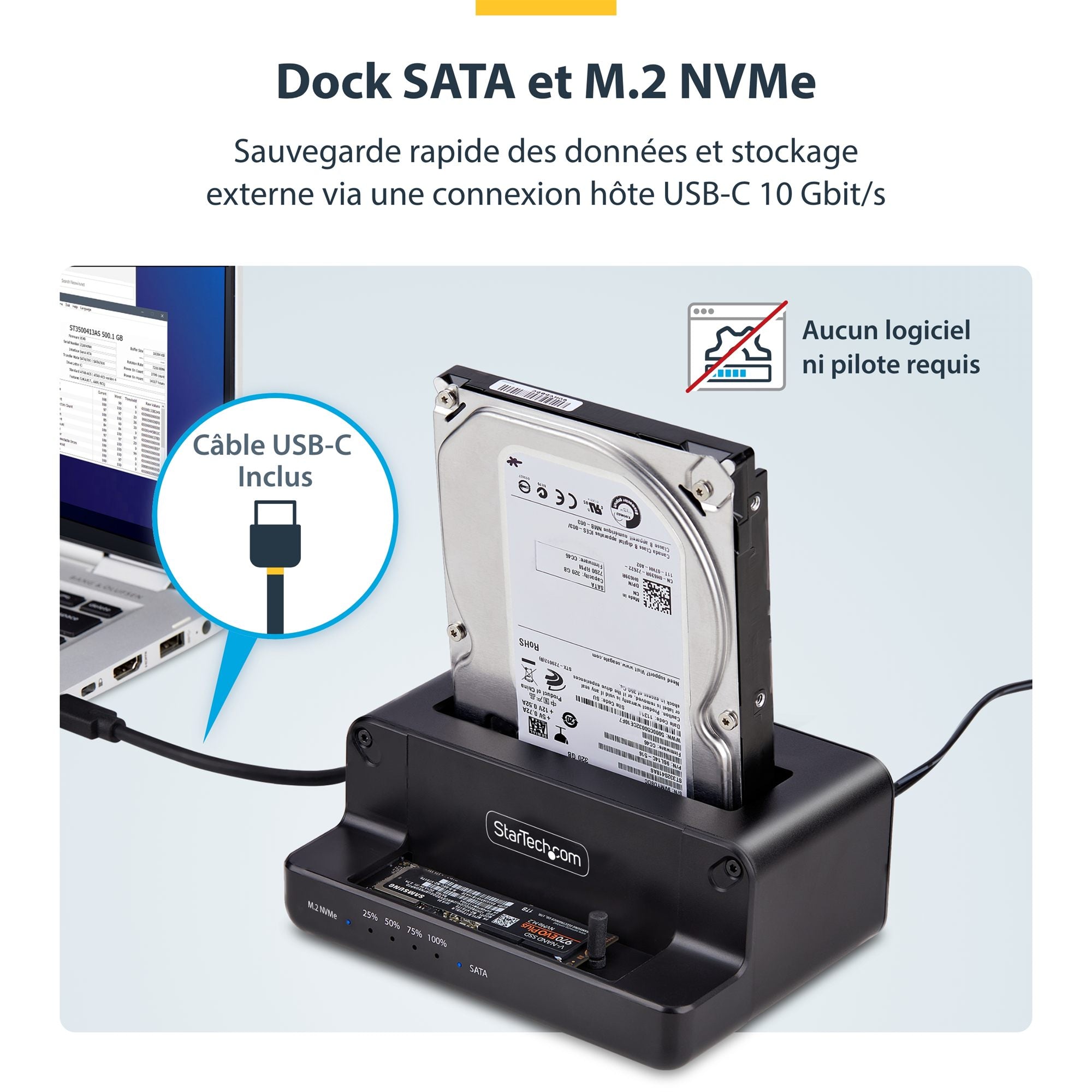 M.2 NVMe to 2.5/3.5" SATA Duplicator
