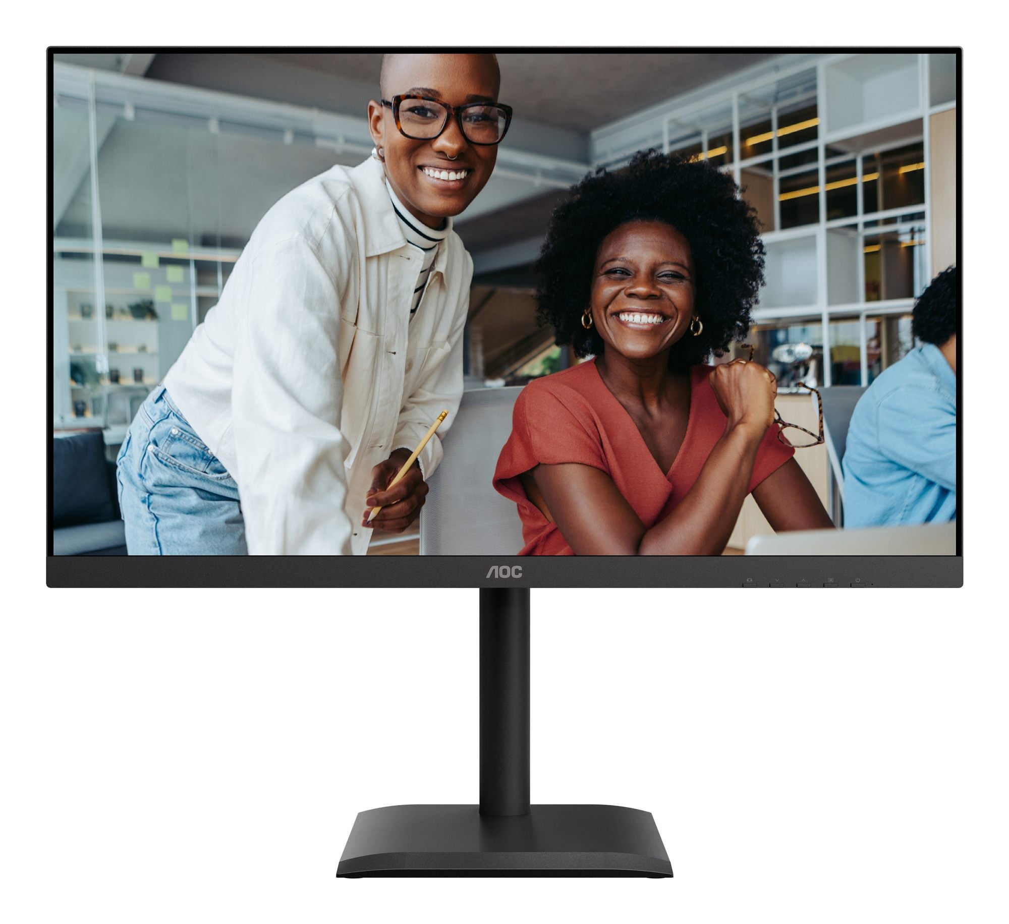 AOC U27E4CV 27p 3840x2160 60Hz IPS Flat H/A 150MM USB C DOCKING 90W Adaptive Sync EyeComfort 3.0 USB HUB SPEAKER
