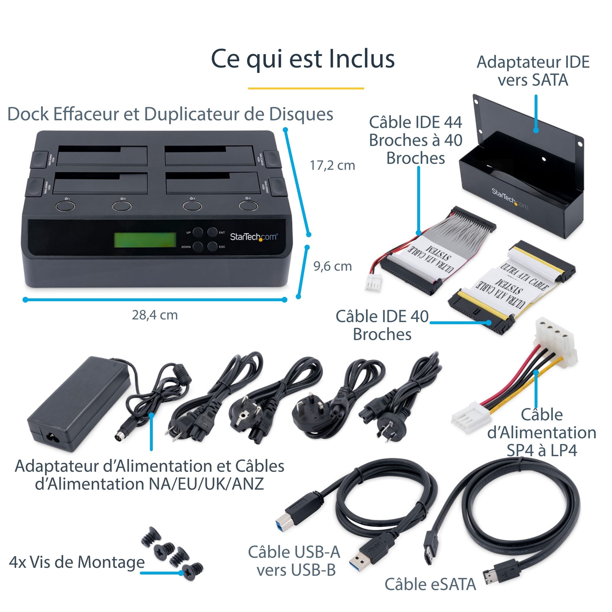 USB 3 eSATA SATA 1:3 HDD Duplicator Dock