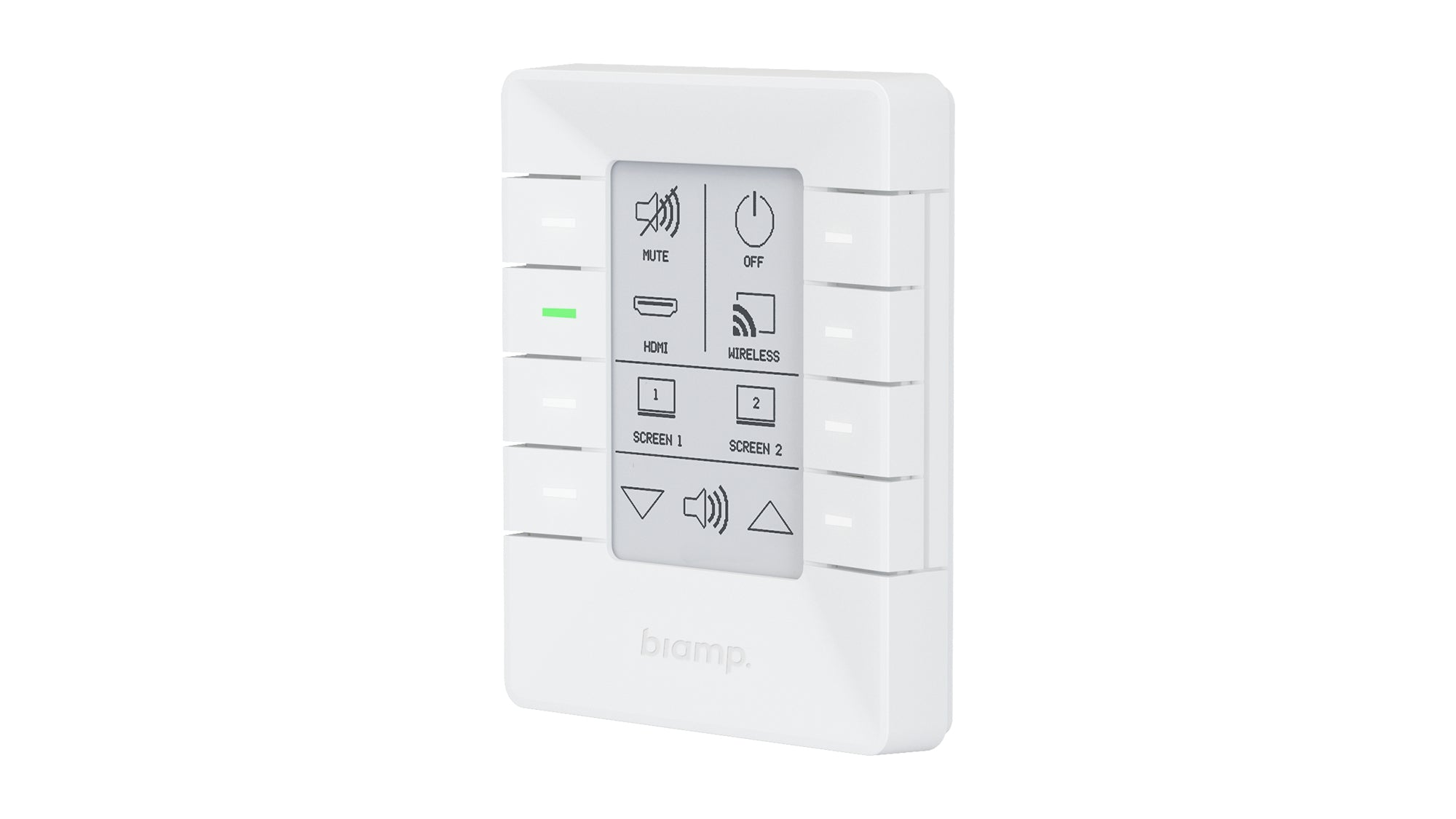 Biamp 8button E ink control pad with Ethernet