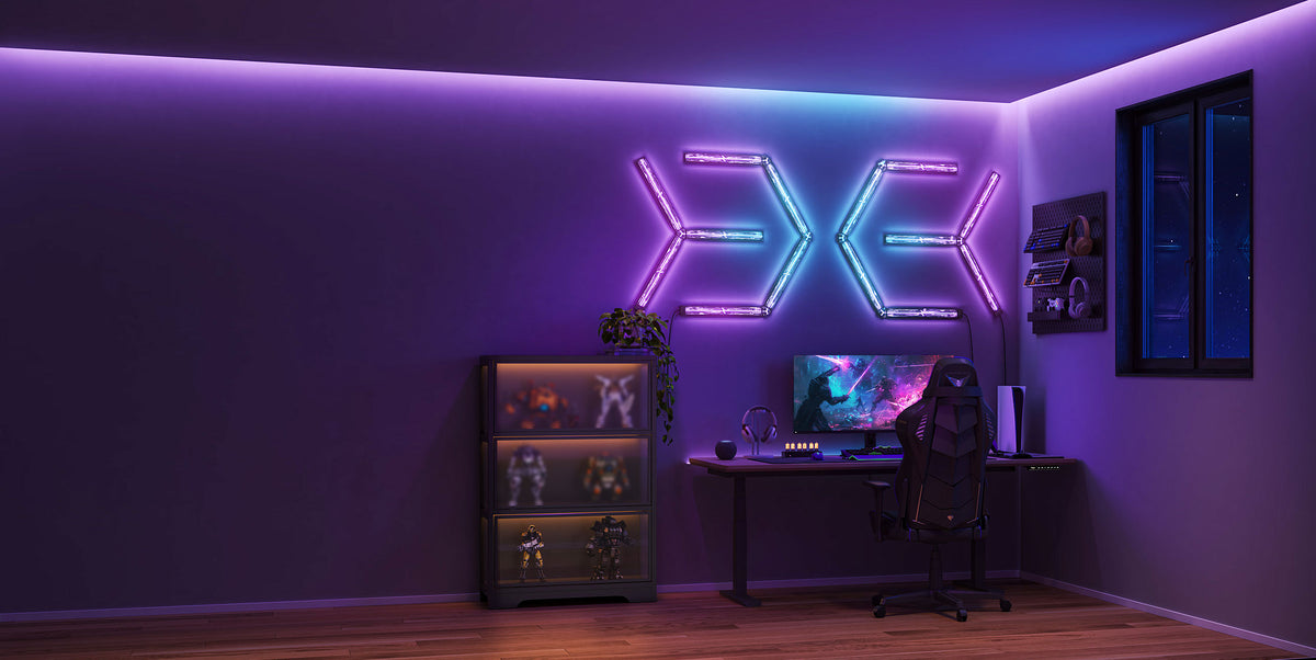 Govee H6063 Gaming Wall Light | Éclairage LED | RGBIC, Wi-Fi 2.4GHz + Bluetooth