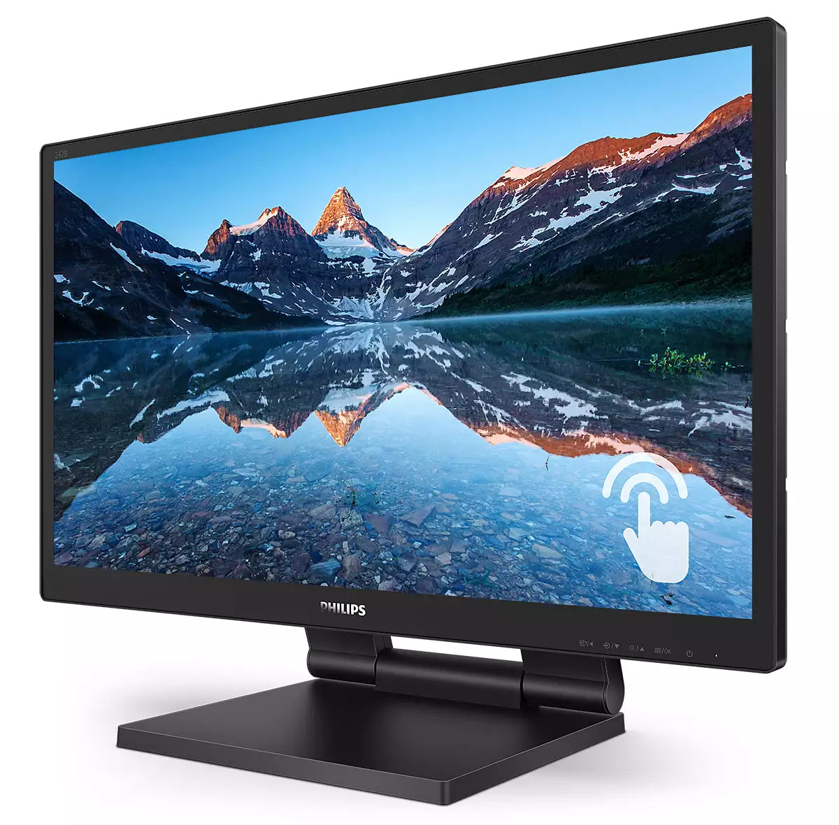 PHILIPS 242B9T 24" - écran tactile - 1920 x 1080 Full HD (1080p) @ 60 Hz - IPS - 250 cd/m² - 1000:1 - 5 ms - HDMI, DVI-D, VG DP,HP
