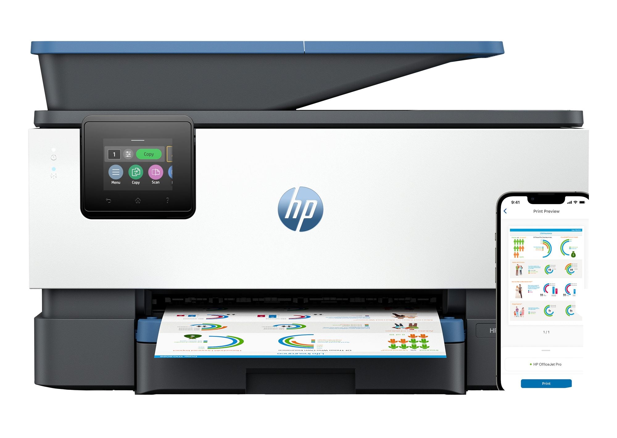 HP OfficeJet Pro 9125e All-in-One Prntr A jet d'encre thermique A4 4800 x 1200 DPI 22 ppm Wifi