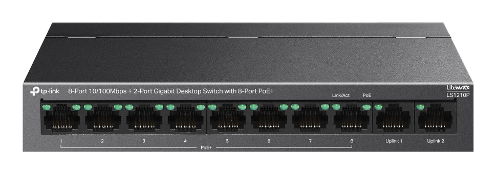 8-Port 10/100Mbps+2-Port Gigabit Deskt