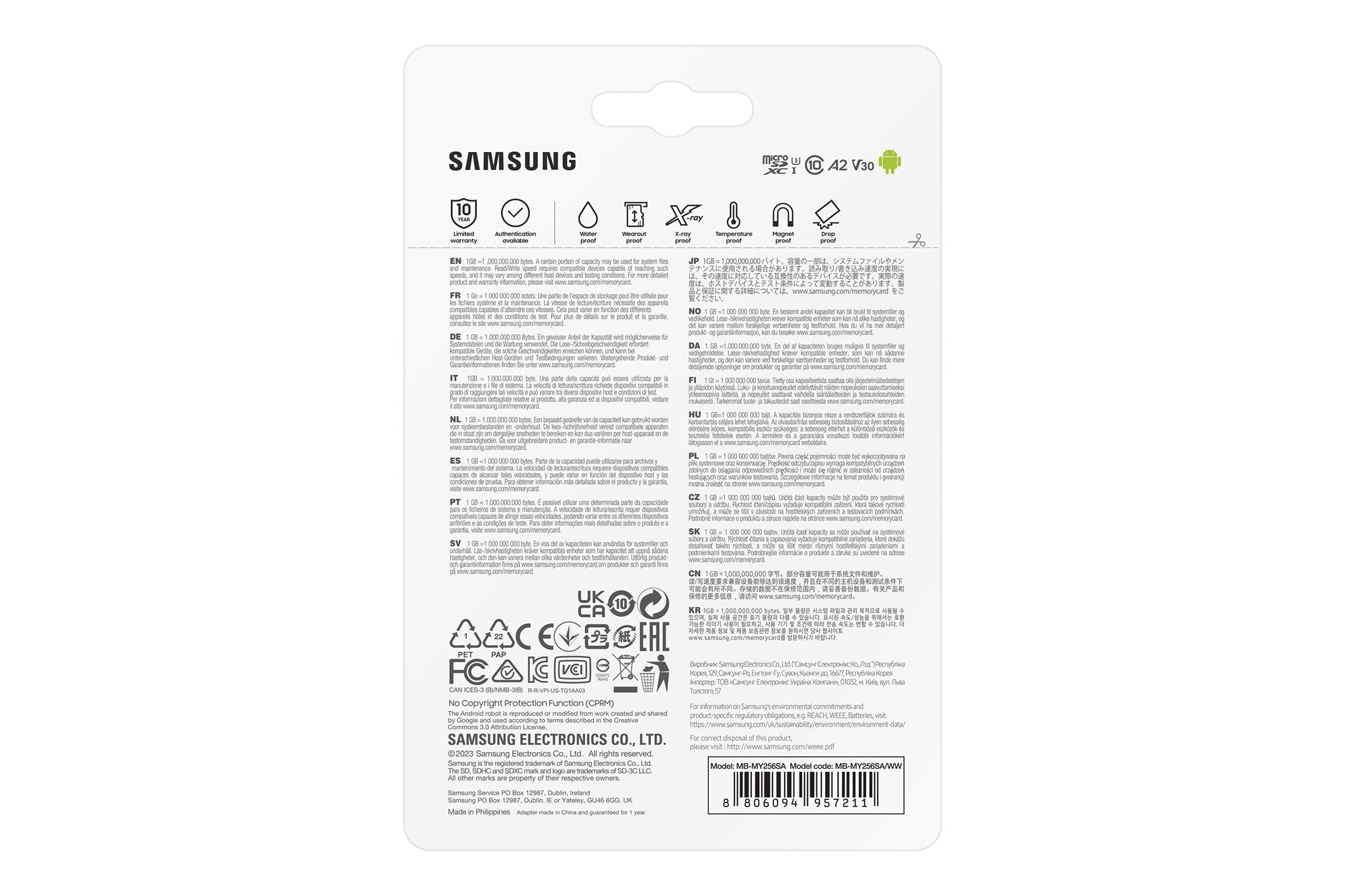 Micro SD PRO Ultimate 256GB+SD Adapter