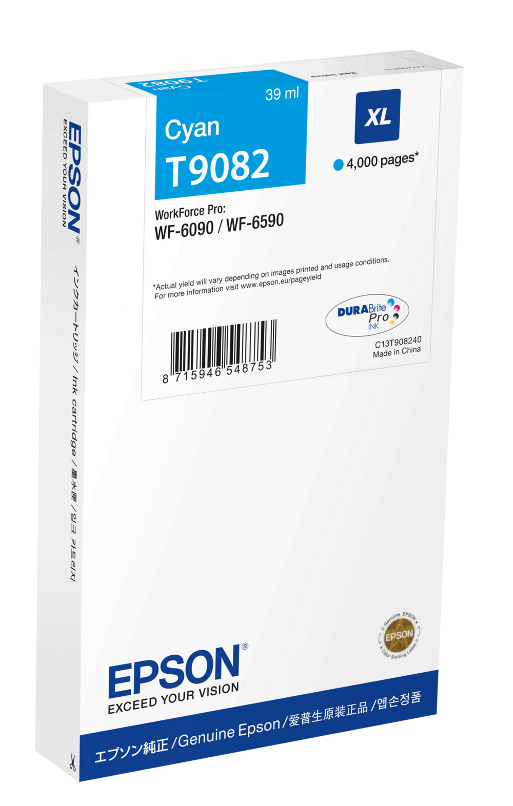 EPSON 4LB WF-6xxx Ink Cartridge Cyan XL