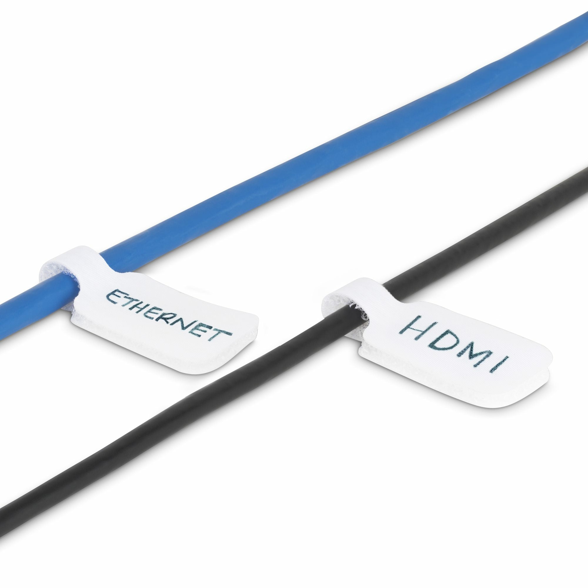 Cable Labels 100 Pack Hook-and-Loop