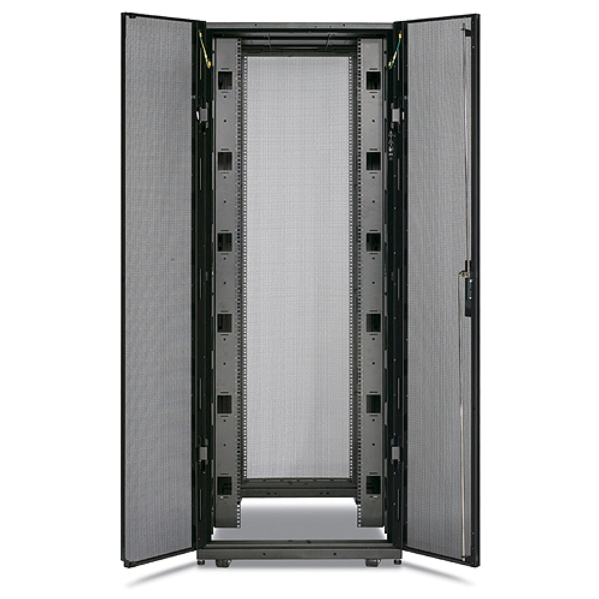 APC NetShelter SX Enclosure Rack cabinet without sides Black 42U 19 TAA Compliant