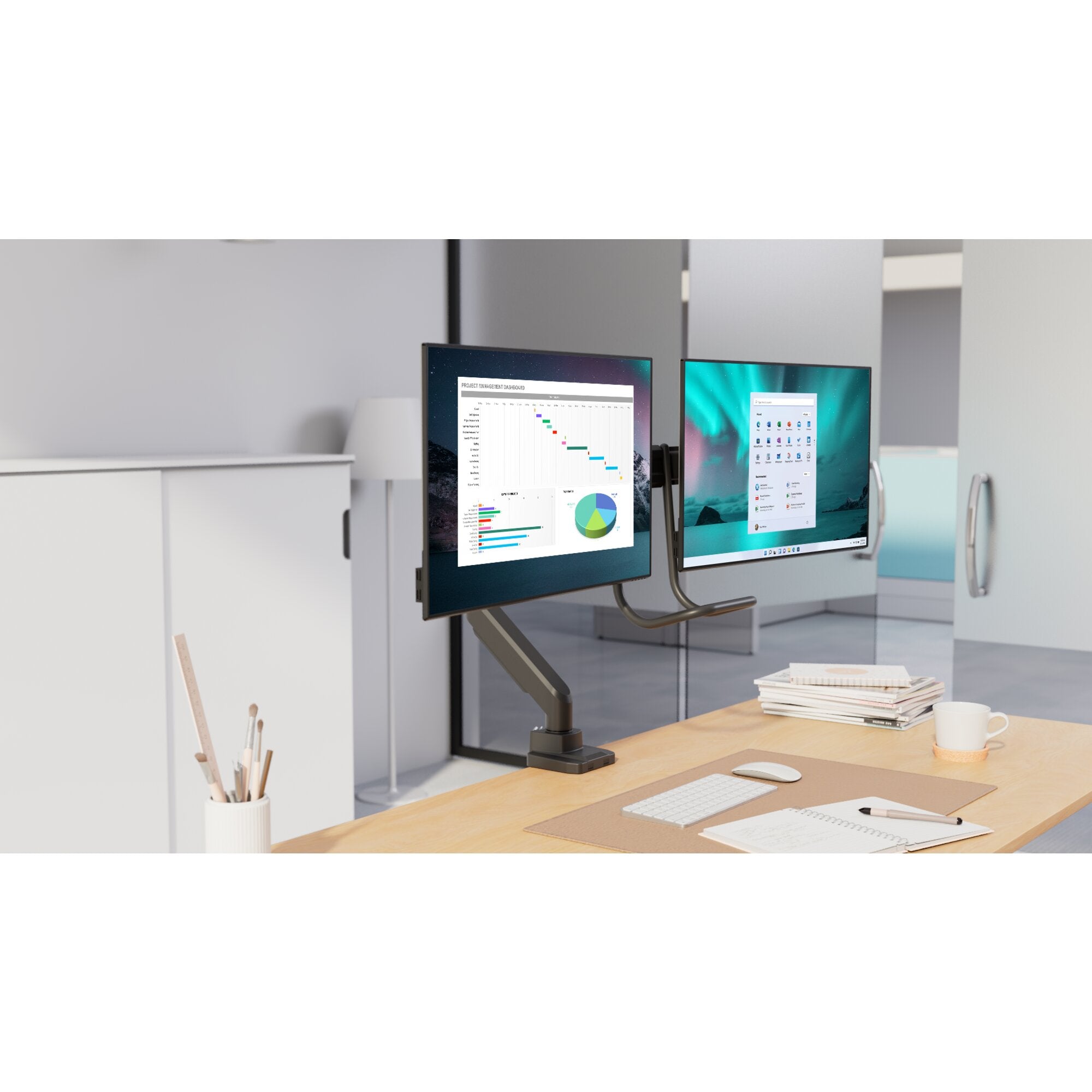 Kensington Dual Gas Arm with Crossbar