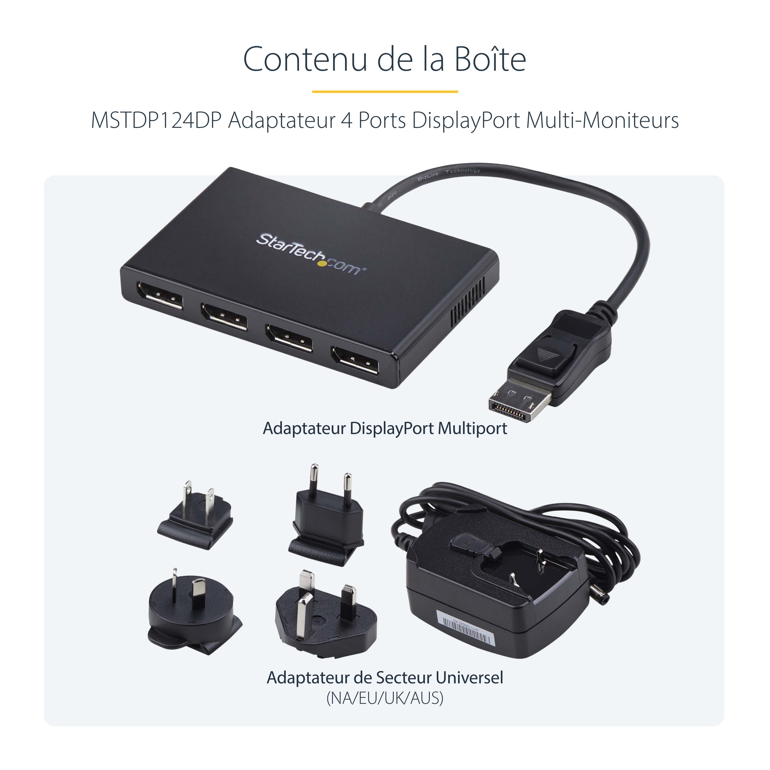 MST Hub DisplayPort to 4x DisplayPort