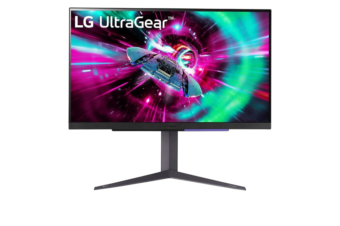 "LG 27GR93U-B écran plat de PC 68,6 cm (27"") 3840 x 2160 pixels 4K Ultra HD LED Noir, Gris, Violet"