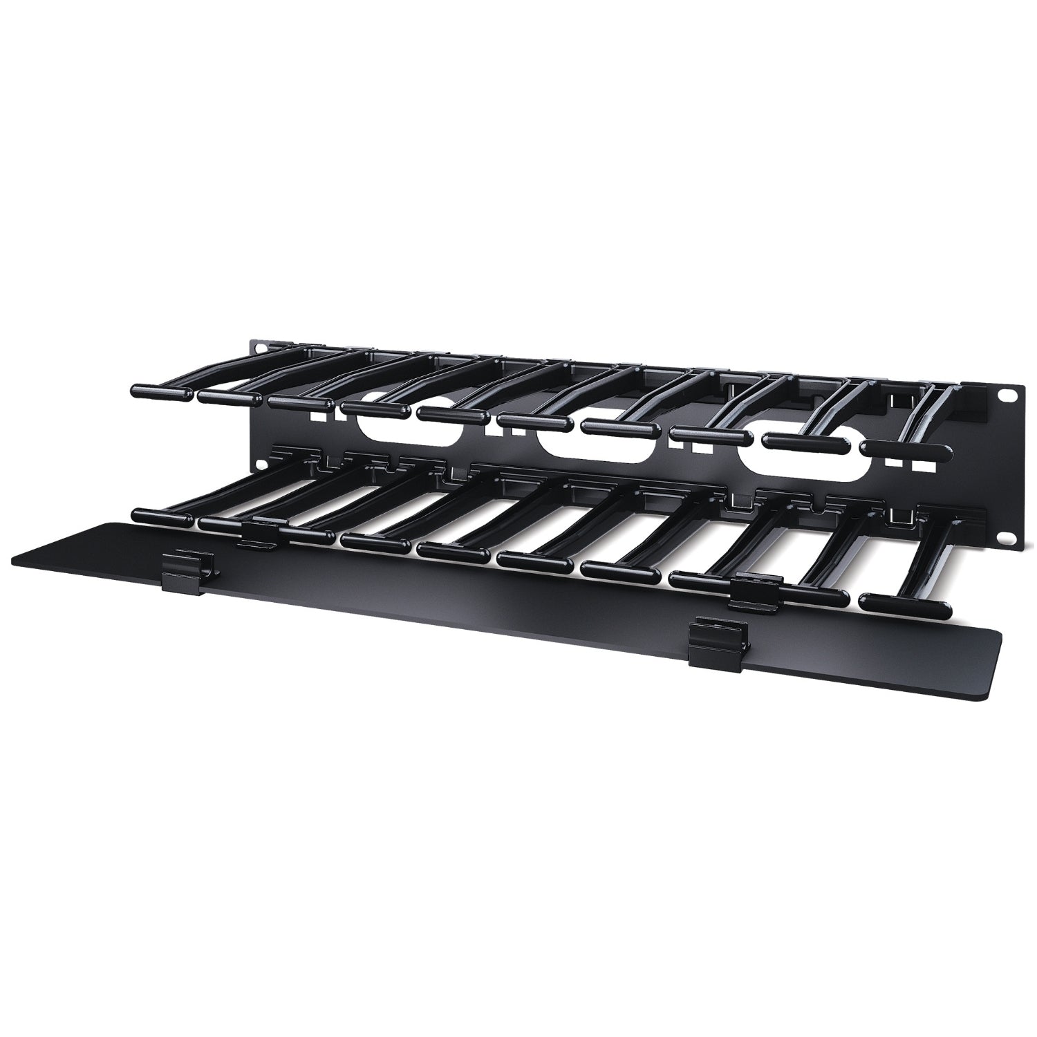 2U Horizontal Cable Manager 6" Fingers
