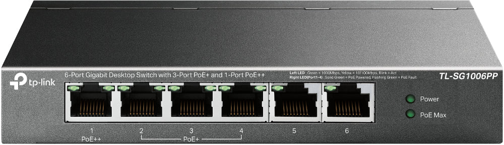 6-Port Gigabit Desktop Switch 3-Port