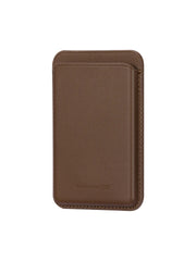 Leather wallet with MagSafe Dark Tan