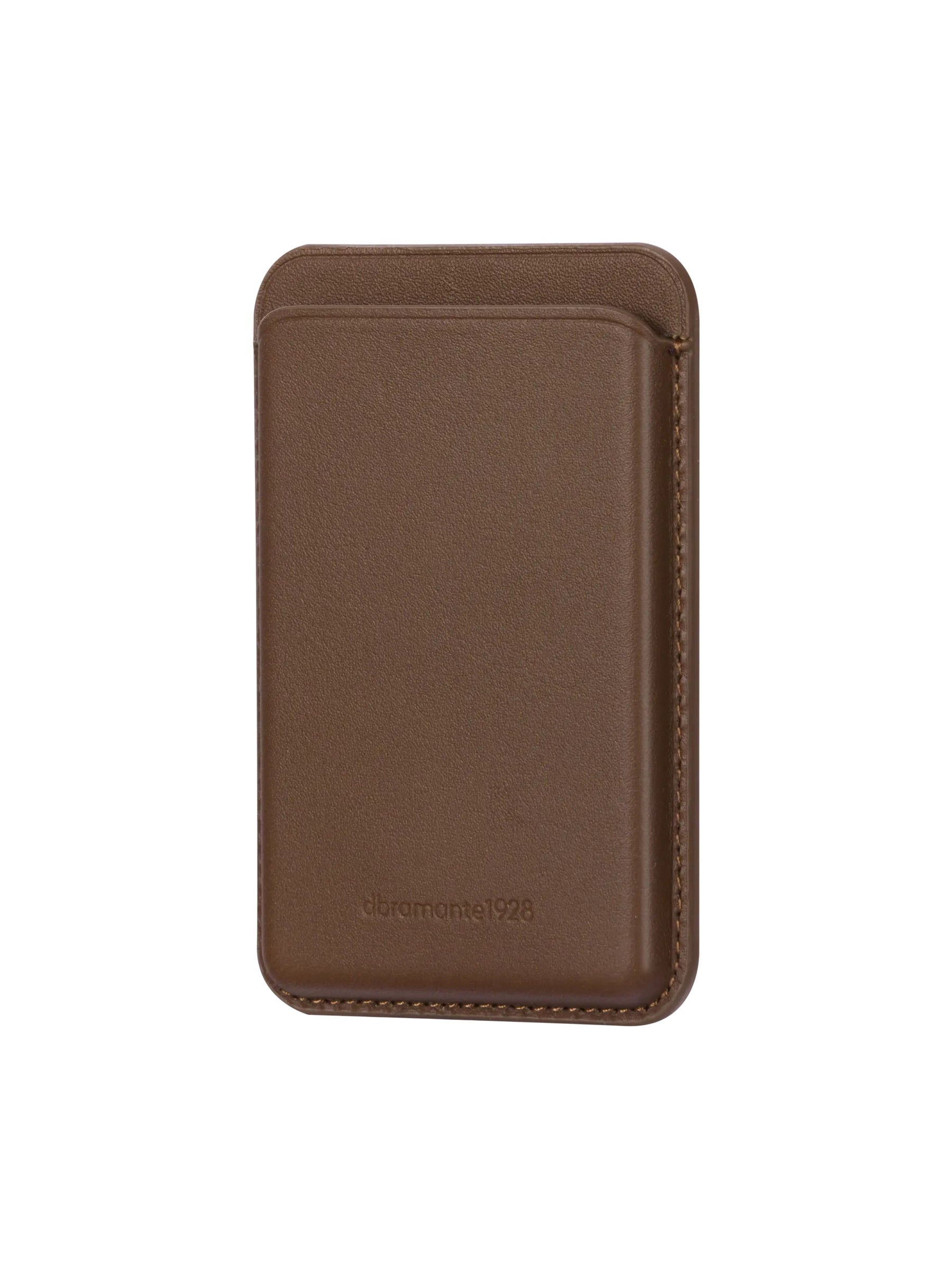 Leather wallet with MagSafe Dark Tan