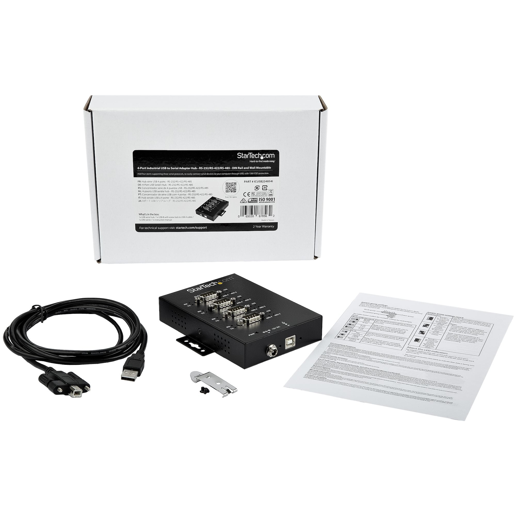 Serial Adapter USB RS-232/422/485 4-Port