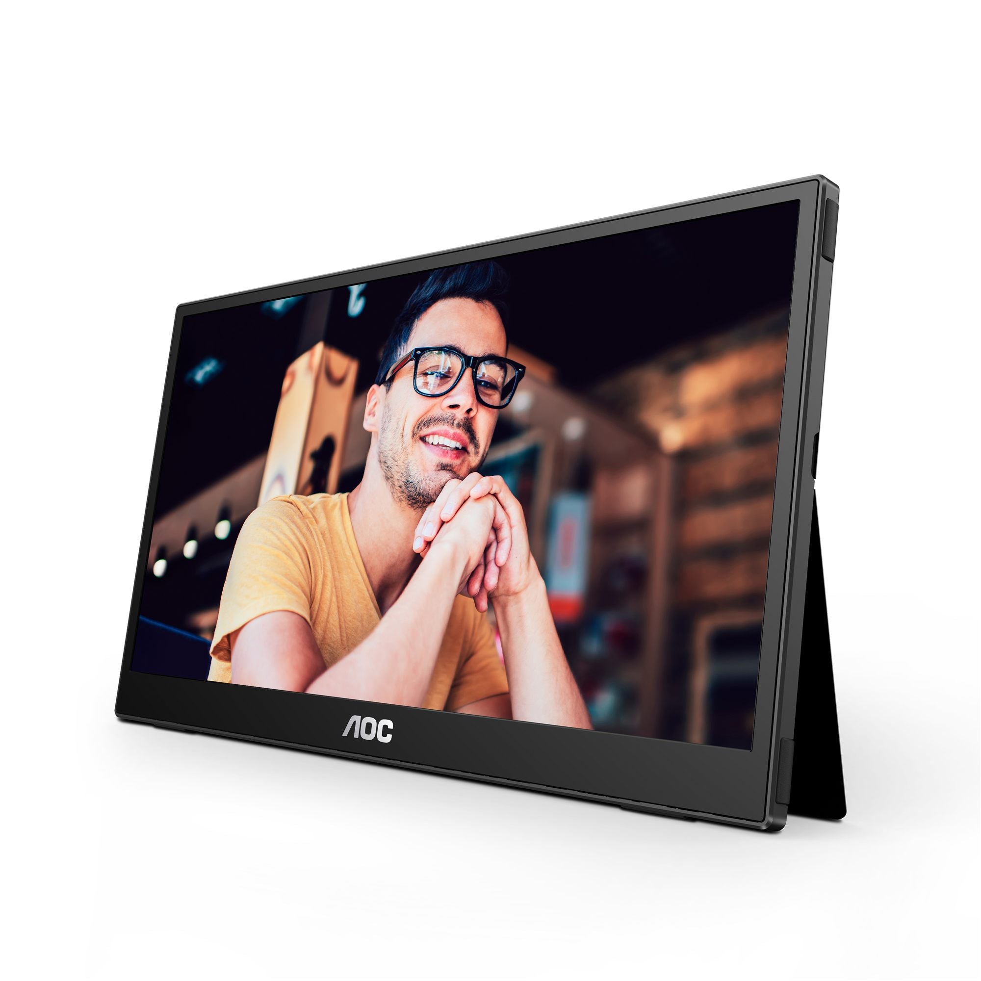 AOC 16T3EA 15.6p IPS 1920x1080 Monitor 4ms 16.9 USB Black/Grey