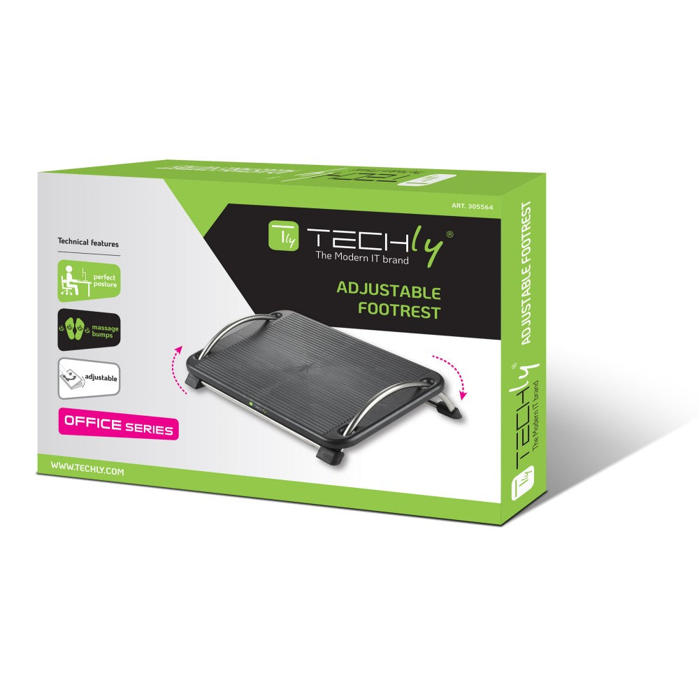 Techly ICA-FR 13 Repose-pieds de bureau ergonomique réglable
