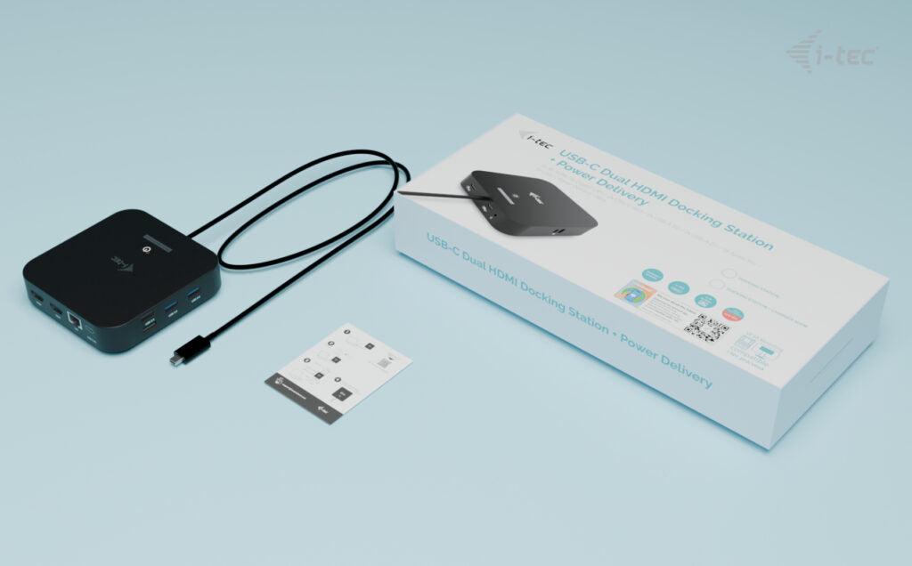I-TEC USB-C Dual HDMI DS 2x HDMI 1x GLAN 2x USB-A 3.2 2x USB 2.0 1x USB-C Gen2 1x USB-C Gen1 1x Audio/Mic Jack 1x 100W USB-C PD