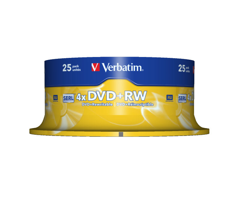DVD+RW/4.7GB 4xspd Spdl 25pk