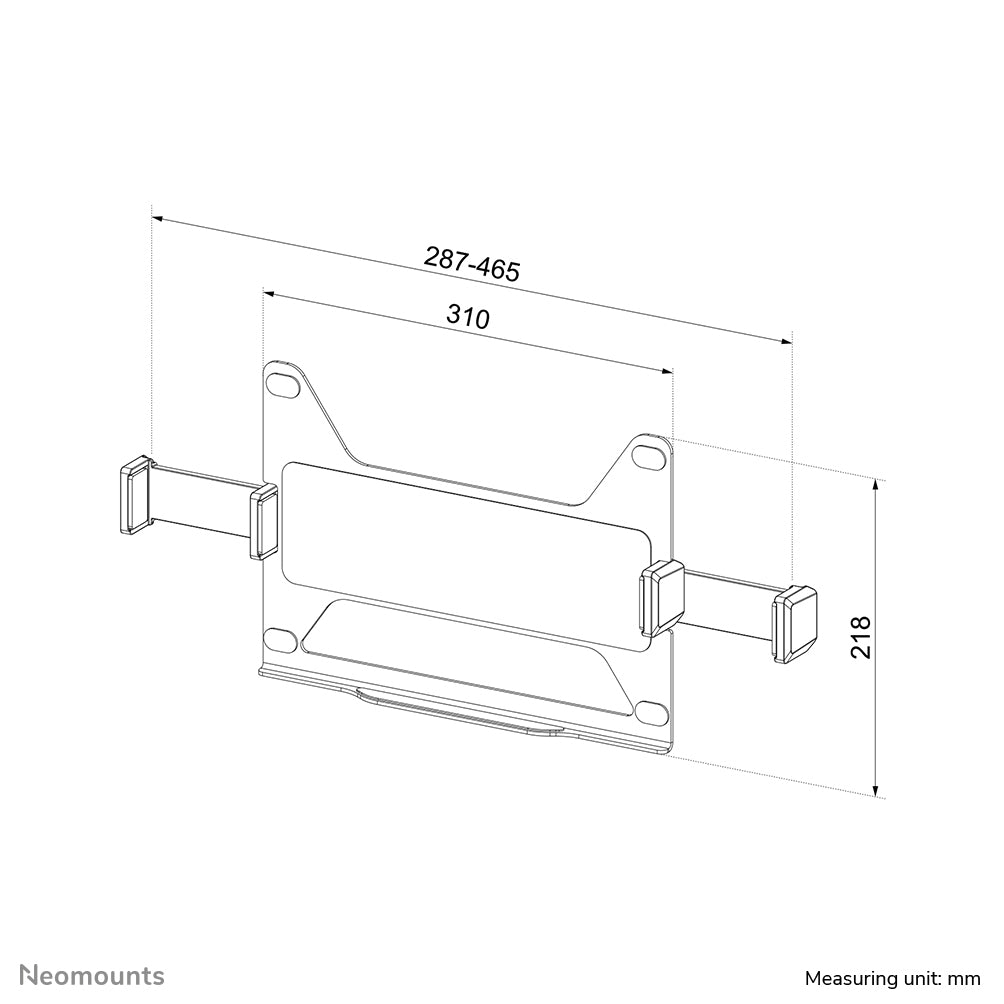 NEOMOUNTS ADS20-425BL1 Support dordinateur portable 11.6-17.3p - VESA - universel
