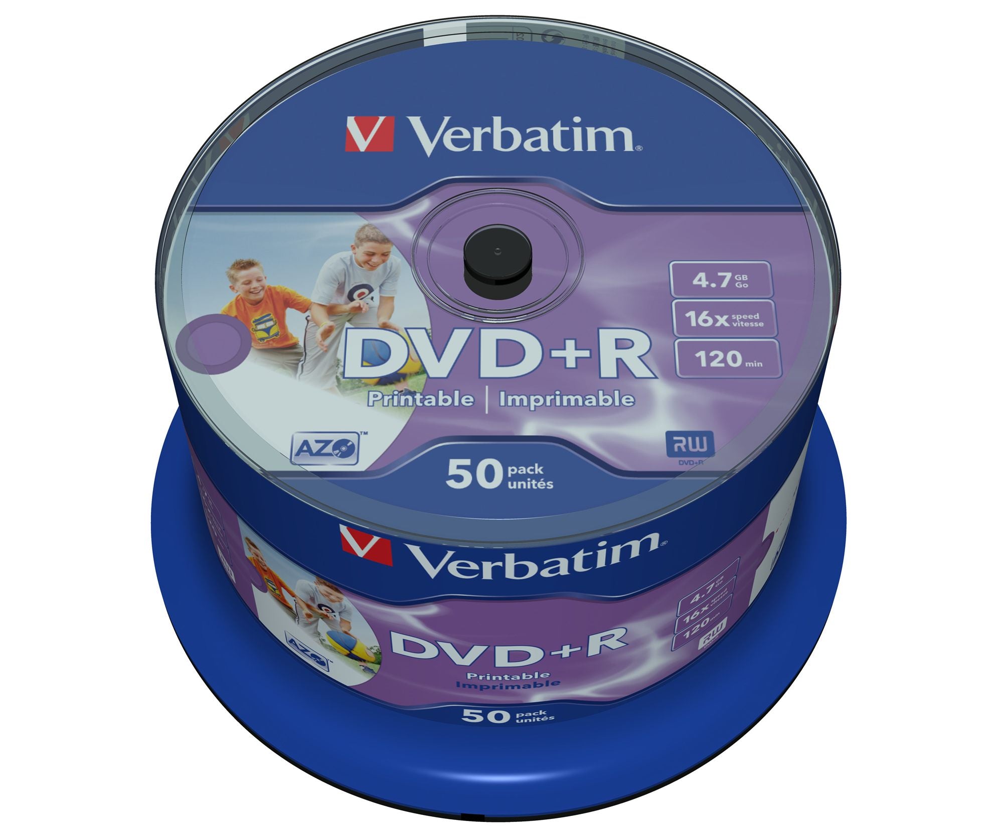 DVD+R/4.7GB 16xspd photo print 50pk