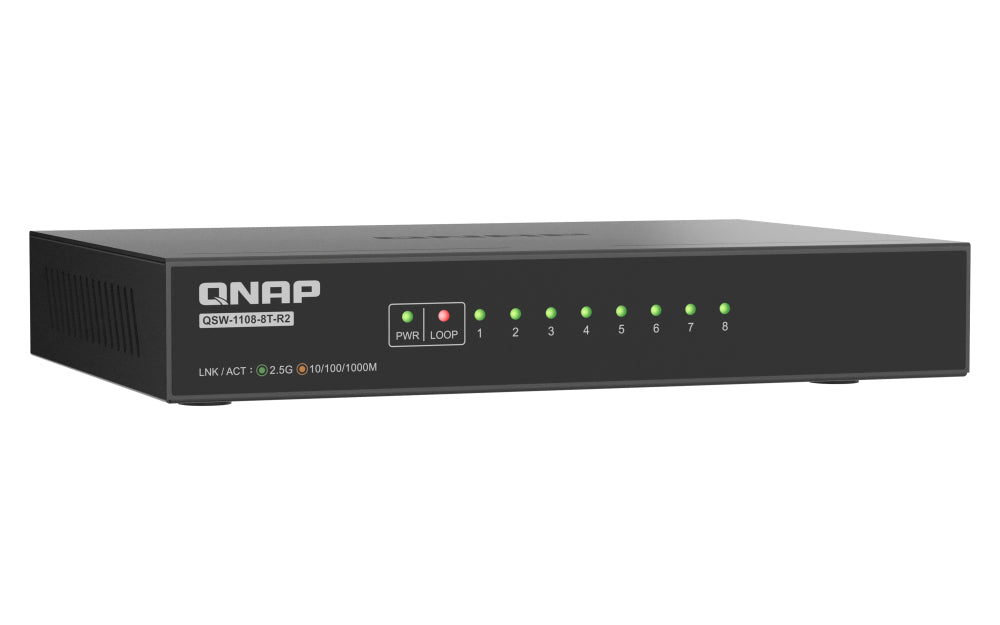 QSW-1108-8T-R2 8 port 2.5Gbps auto nego