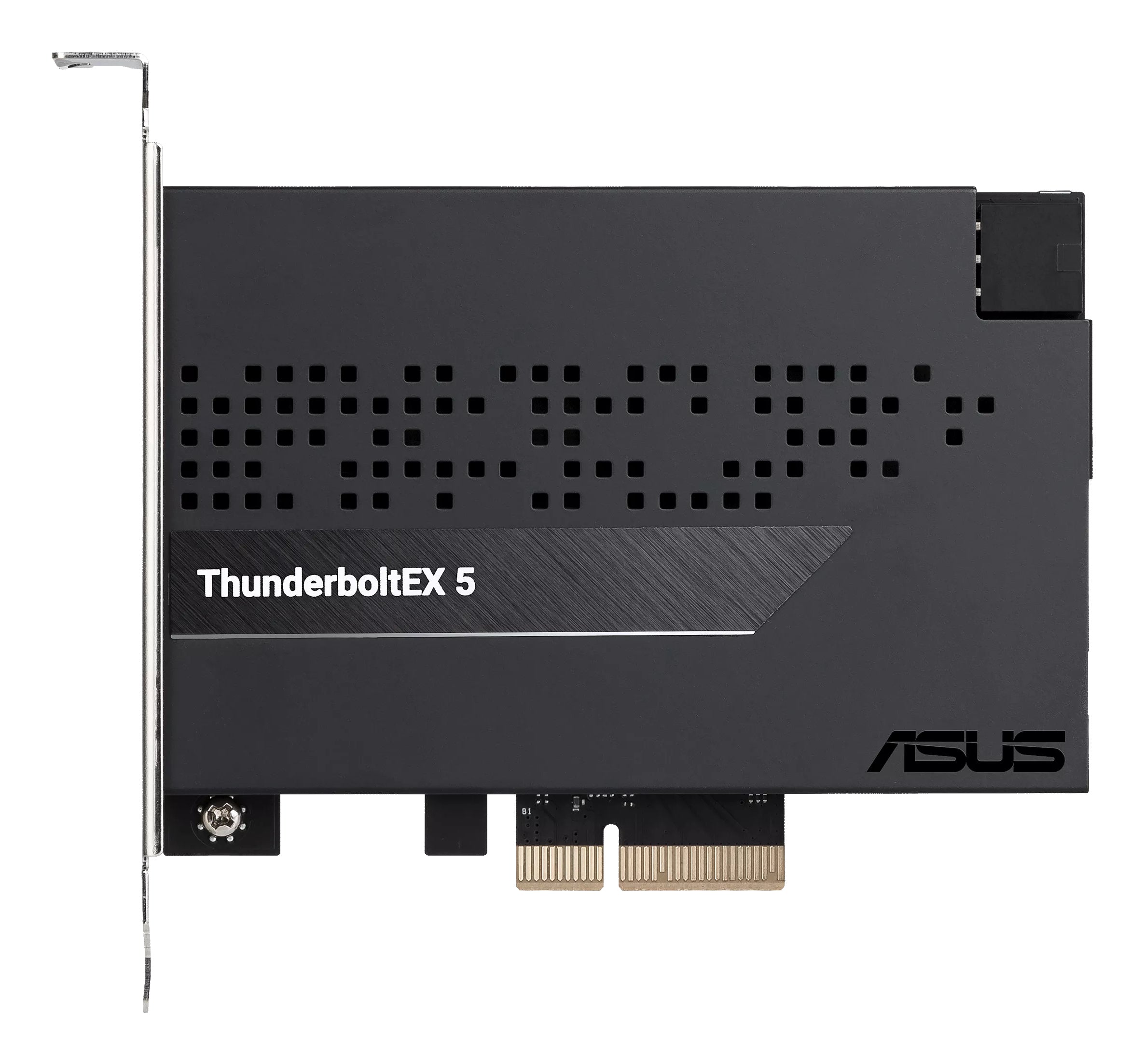 ASUS ThunderboltEX 5 expansion card dual Thunderbolt 5 USB C ports DisplayPort 2.1 PCIe 4.0