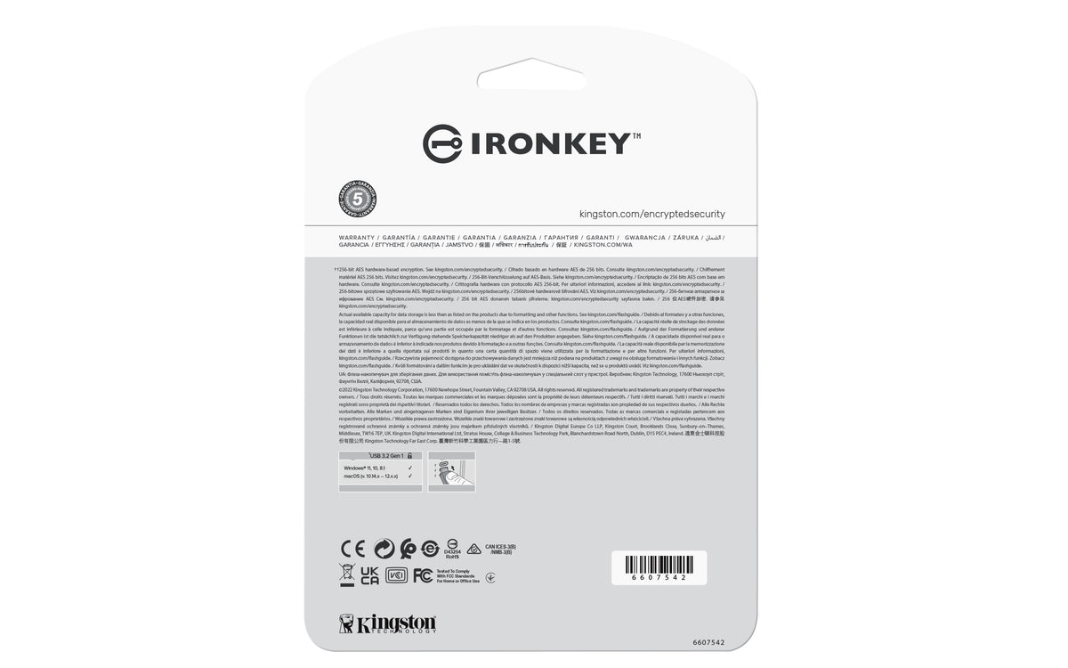 KINGSTON 64Go IronKey Vault Privacy 50 USB AES-256 Encrypted FIPS 197