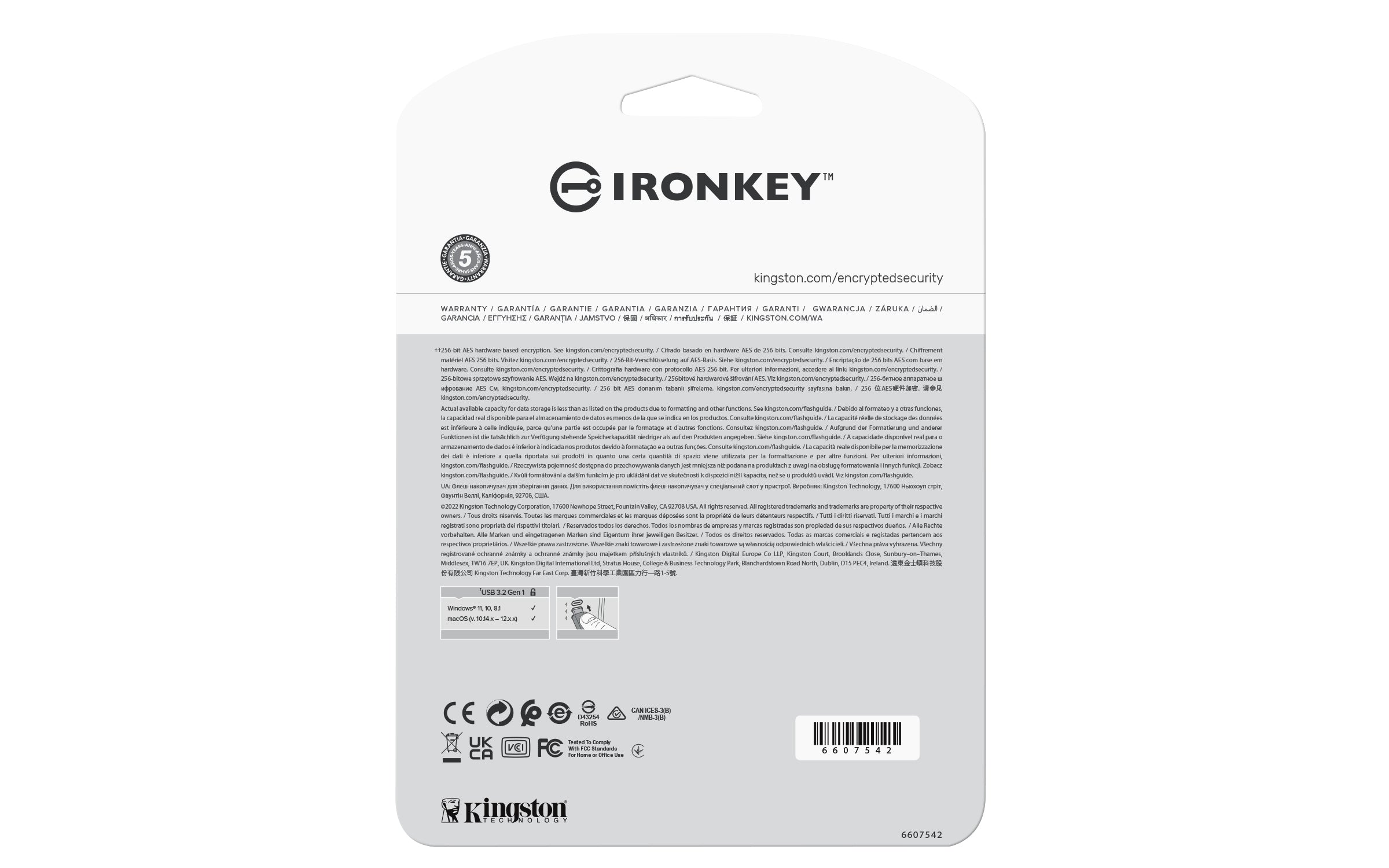 KINGSTON 16Go IronKey Vault Privacy 50 USB AES-256 Encrypted FIPS 197