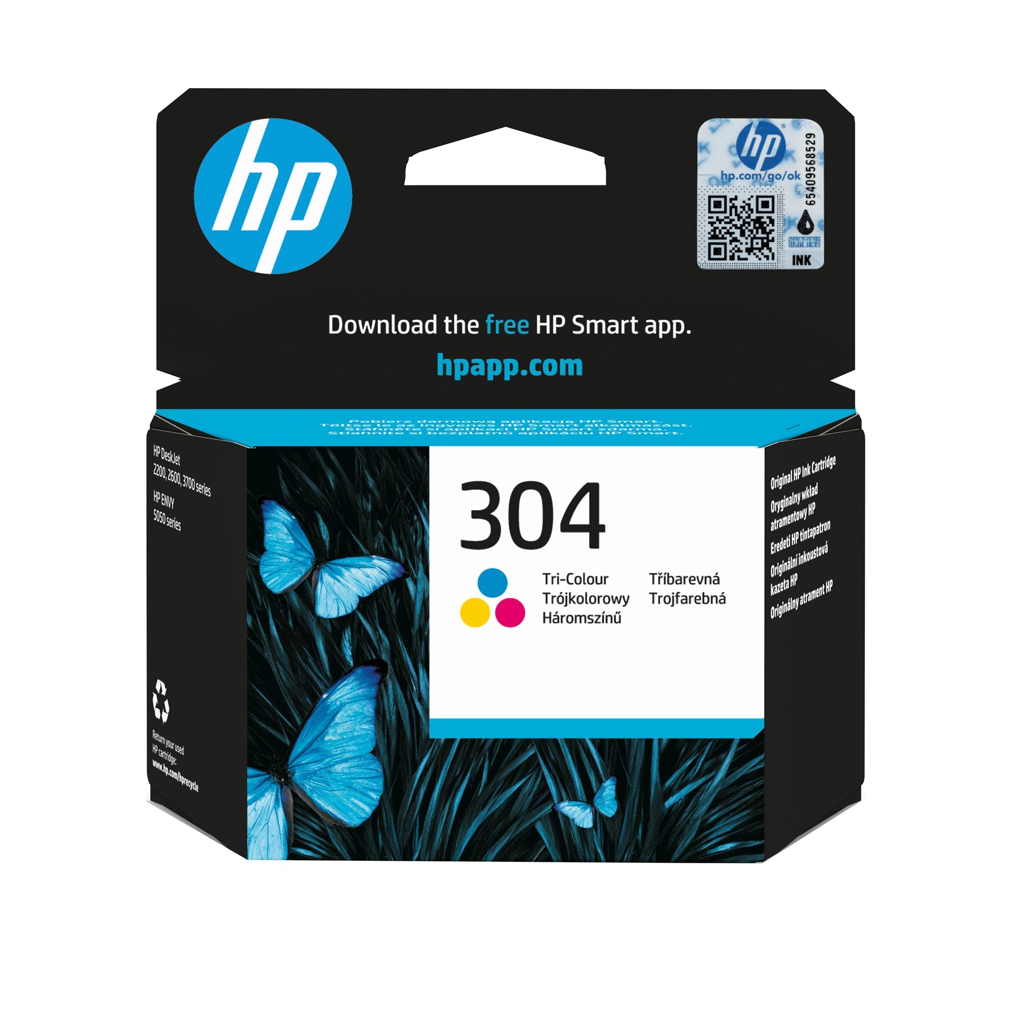 HP 304 original Ink cartridge N9K05AE 301 Tri-color Blister