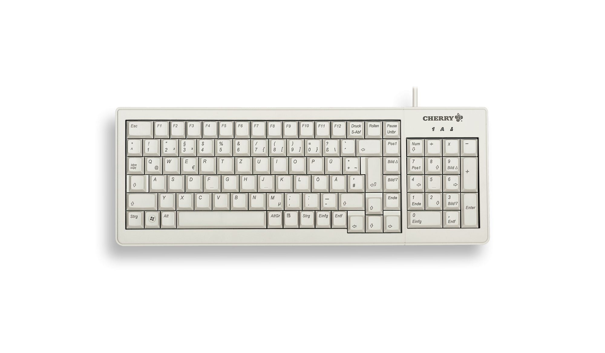 CHERRY Clavier XS Complete G84-5200 USB/PS2 gris