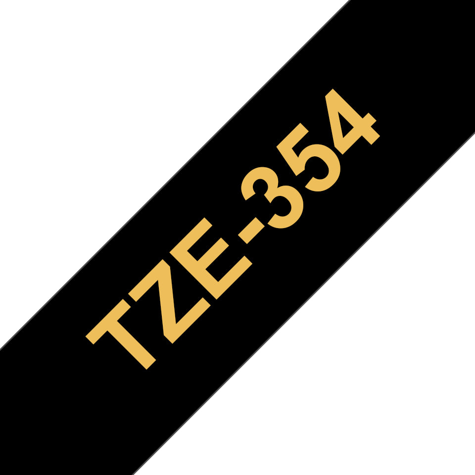 Tape/24mm gold on black f P-Touch