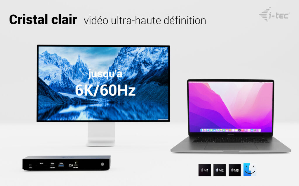 I-TEC Thunderbolt4 3xDisplay DS 2xHDMI 1xTB3 1x2.5GLAN 1xUSB-C Gen2 2xUSB-A Gen2 2xUSB-A Gen1 SD+TF Cardreader 1x Audio/Mic PD 96W