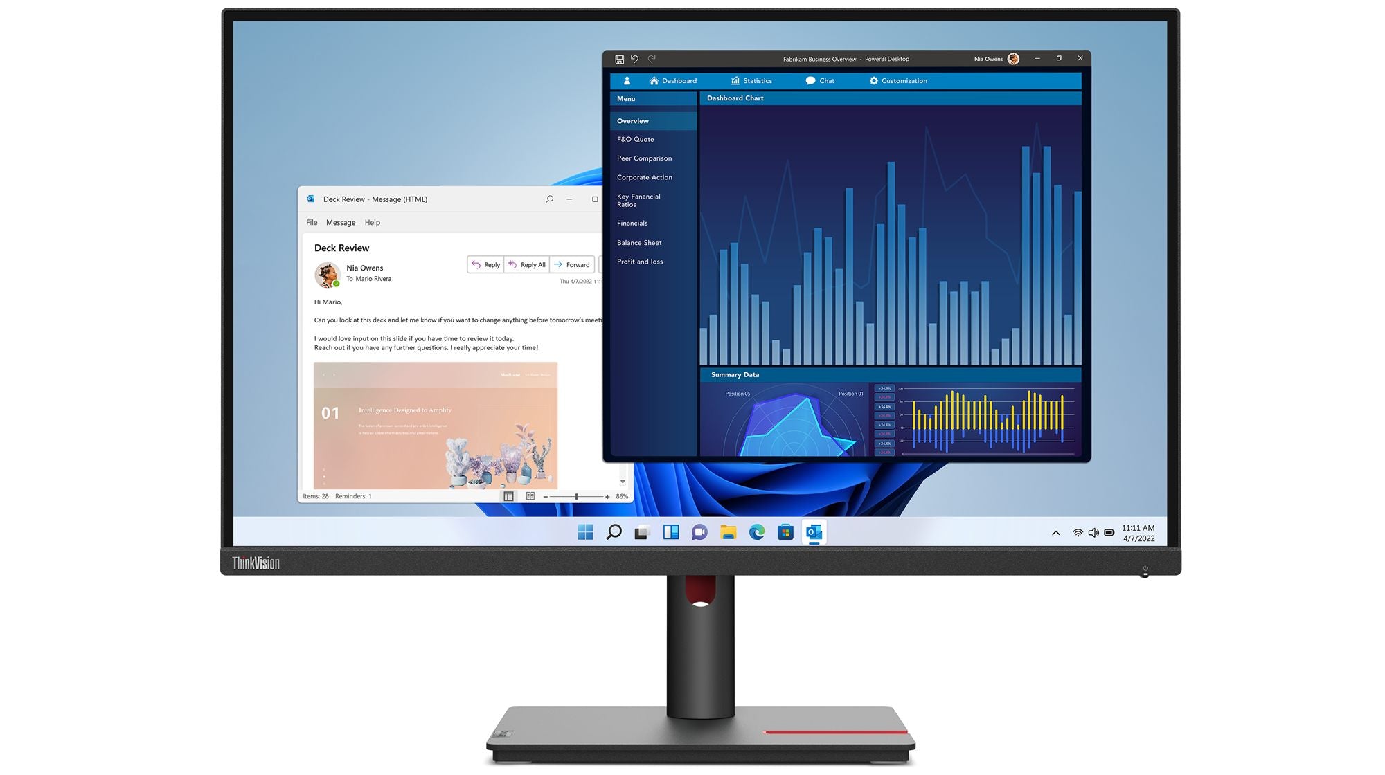 LENOVO ThinkVision T27p-30 27p Monitor with ThinkVision MC60 webcam HDMI