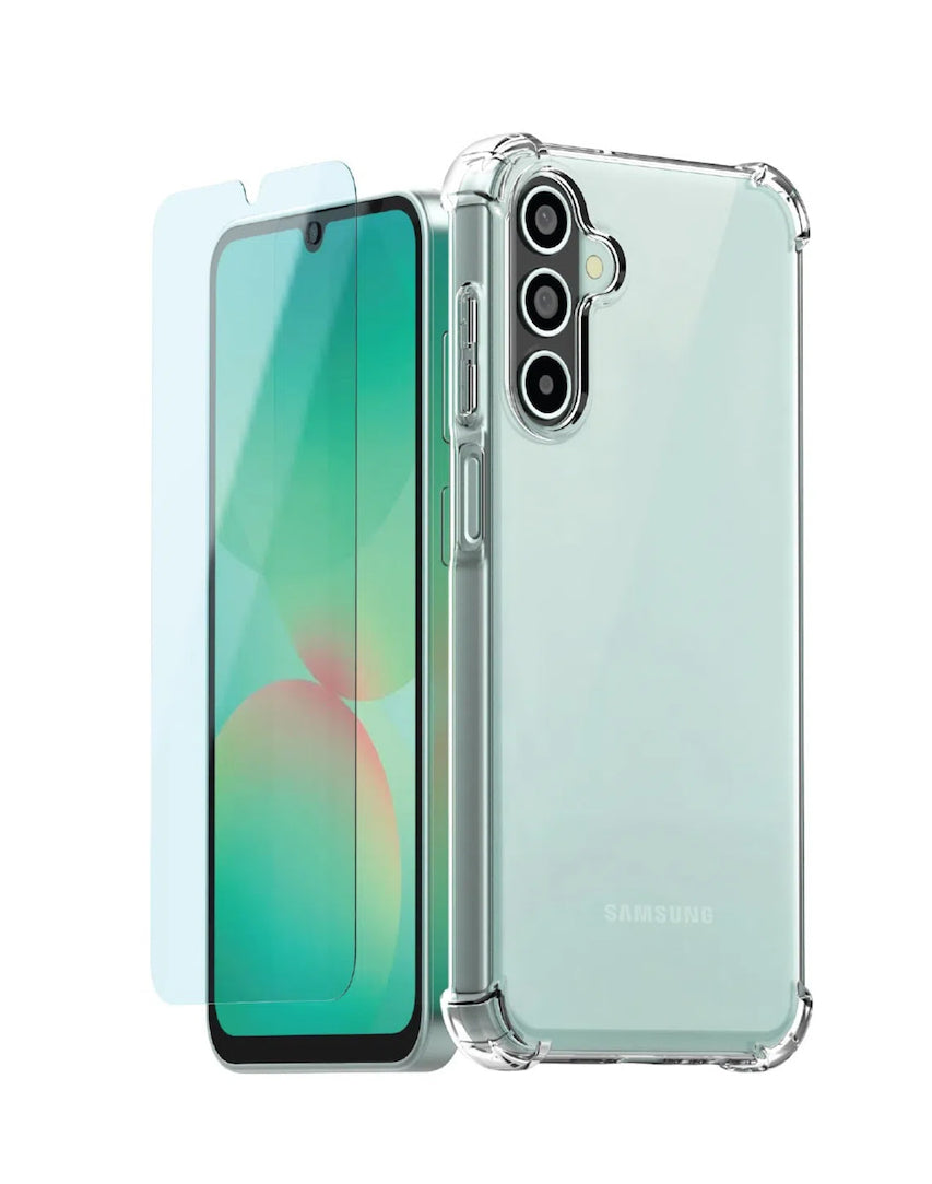 SAMSUNG Pack coque transparente + verre trempé Designed for Samsung