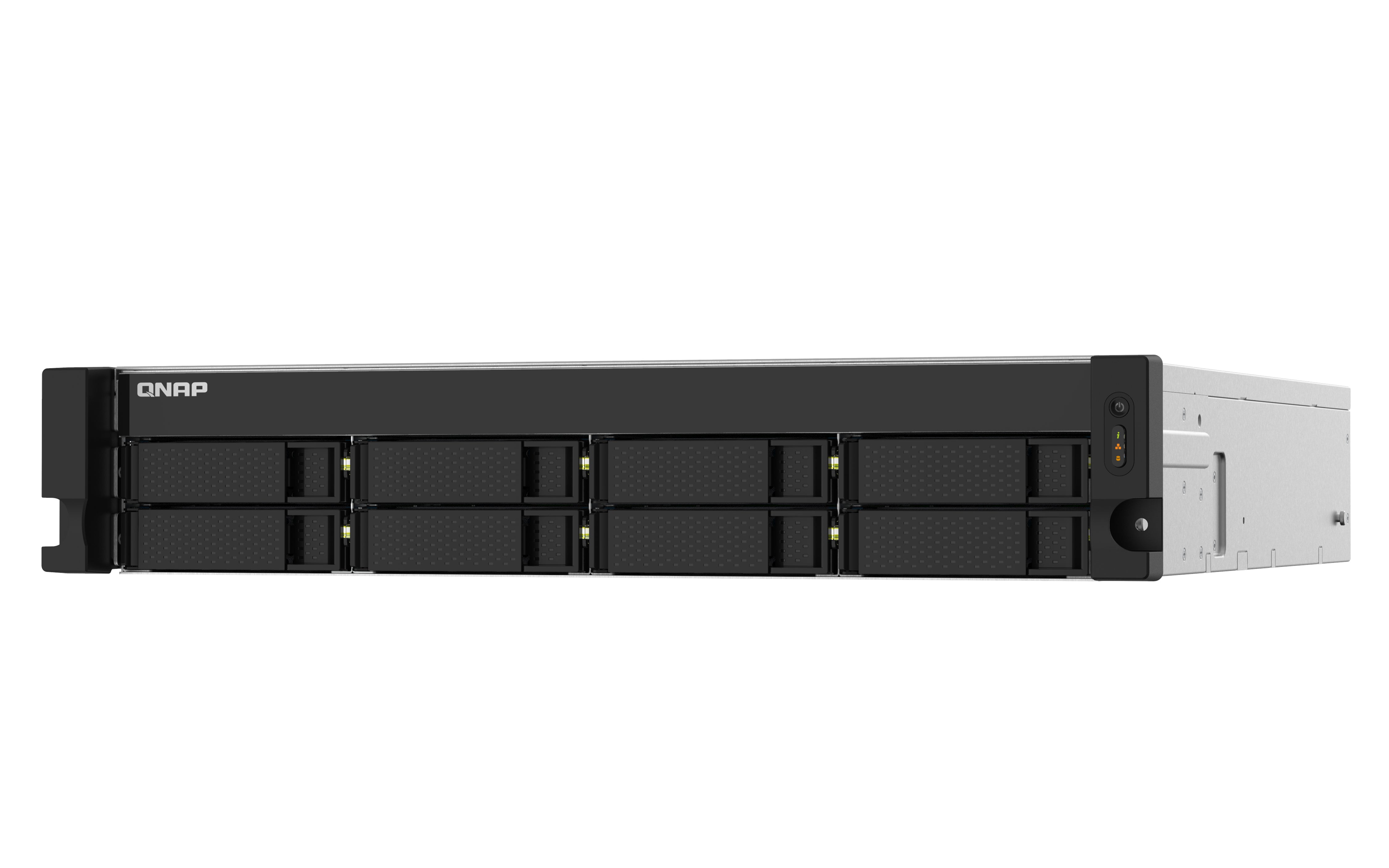 QNAP TS-832PXU-RP-4G 8-Bay rackmount NAS AL324 4Go DDR4 UDIMM RAM SATA 6Gb/s 2x 10GbE SFP+ 2x 2.5GbE 1x PCIe Gen2 x2 slot 250W
