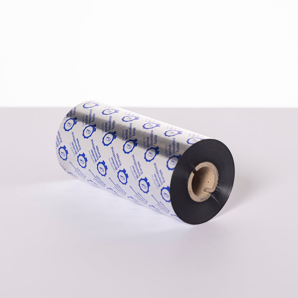 BROTHER BRP1D450154 Étiquette thermique premium en résine noire 154 mm x 450 m - par pack de 5