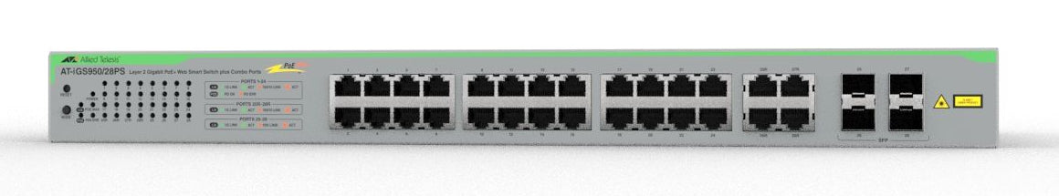 Switch WSmart 24x10/100/1000TX PoE+, 4xSFP100M/1G, PoE+ 370W