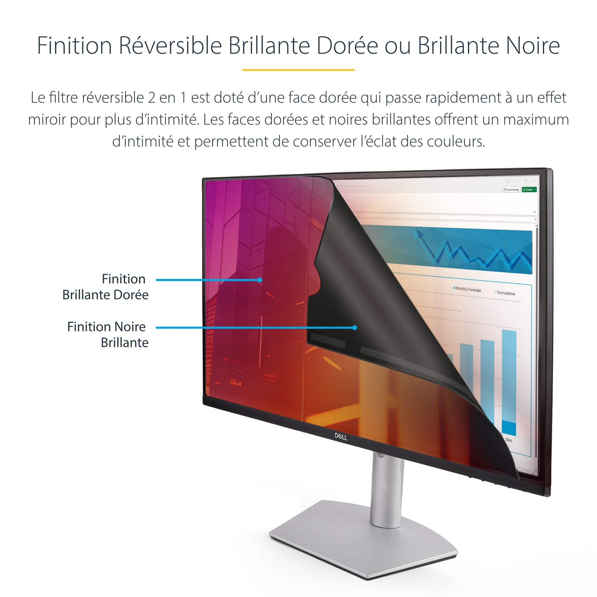 24" Gold Monitor Privacy Screen/Filter