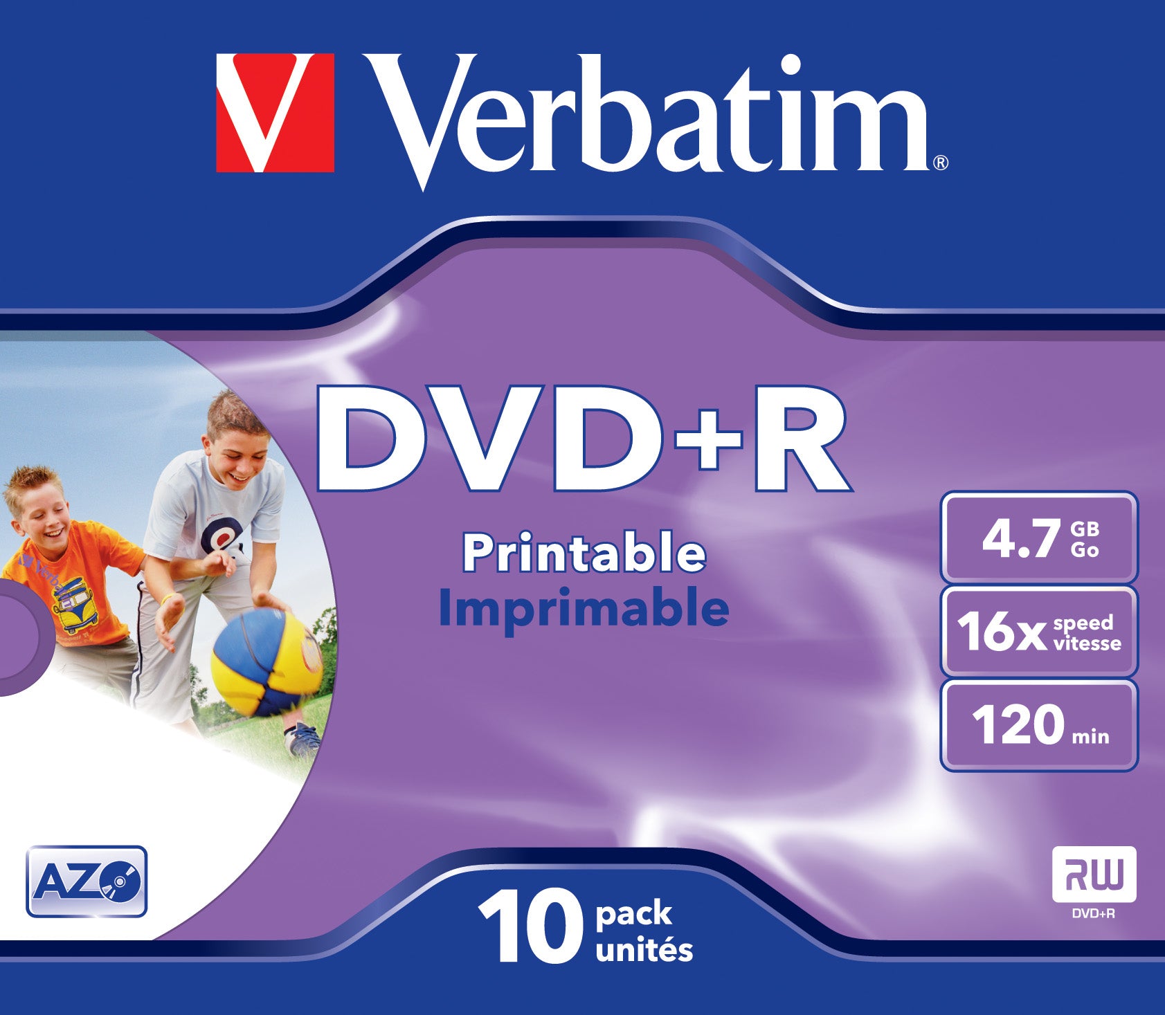 DVD+R/4.7GB 16x AdvAZO JC 10pk Photo Prt