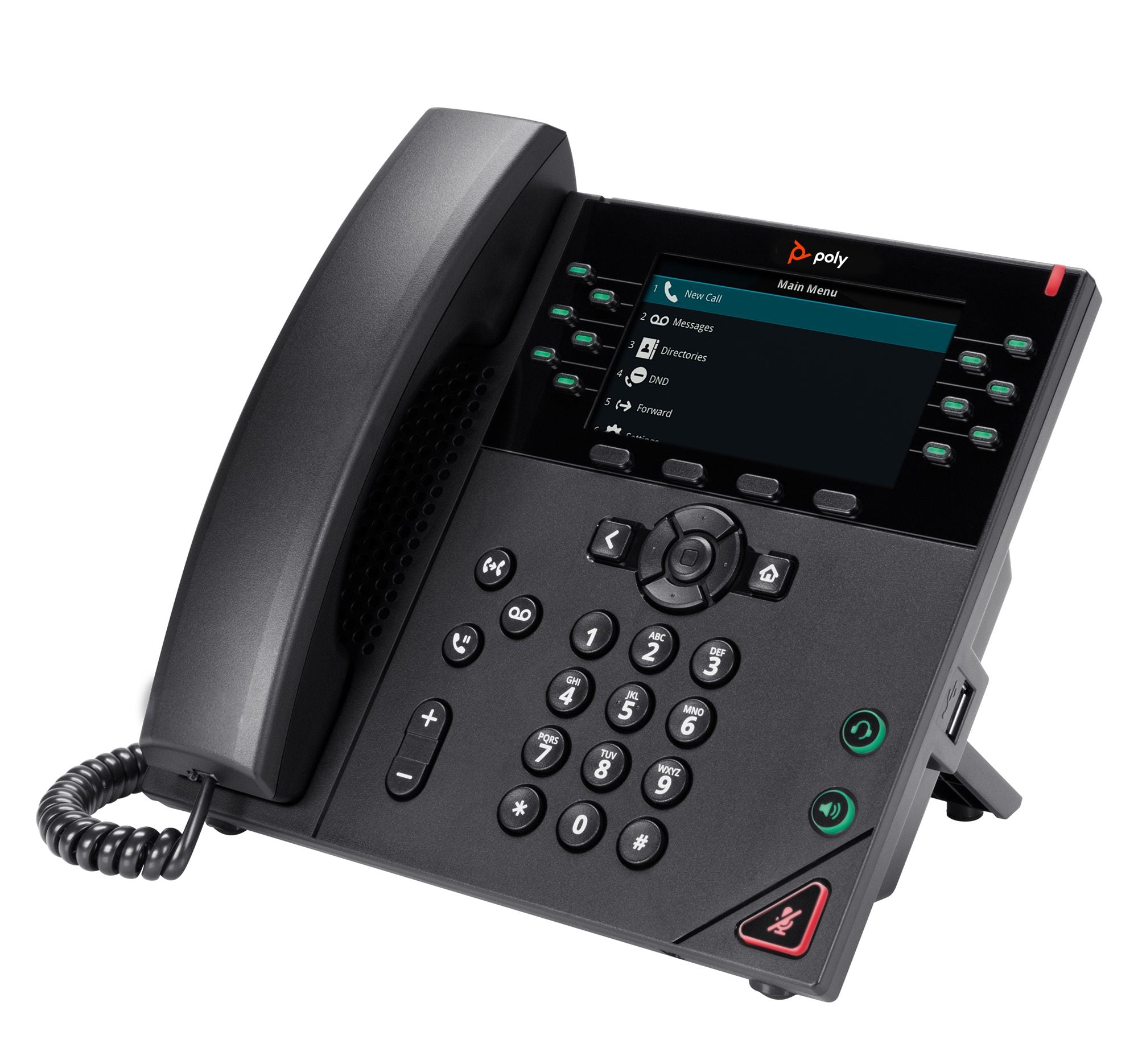 HP Poly VVX 450 12-Line IP Phone and PoE-enabled WW
