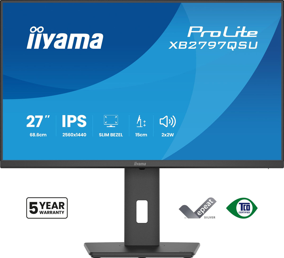 XB2797QSU-B1 27" Business QHD BLACK