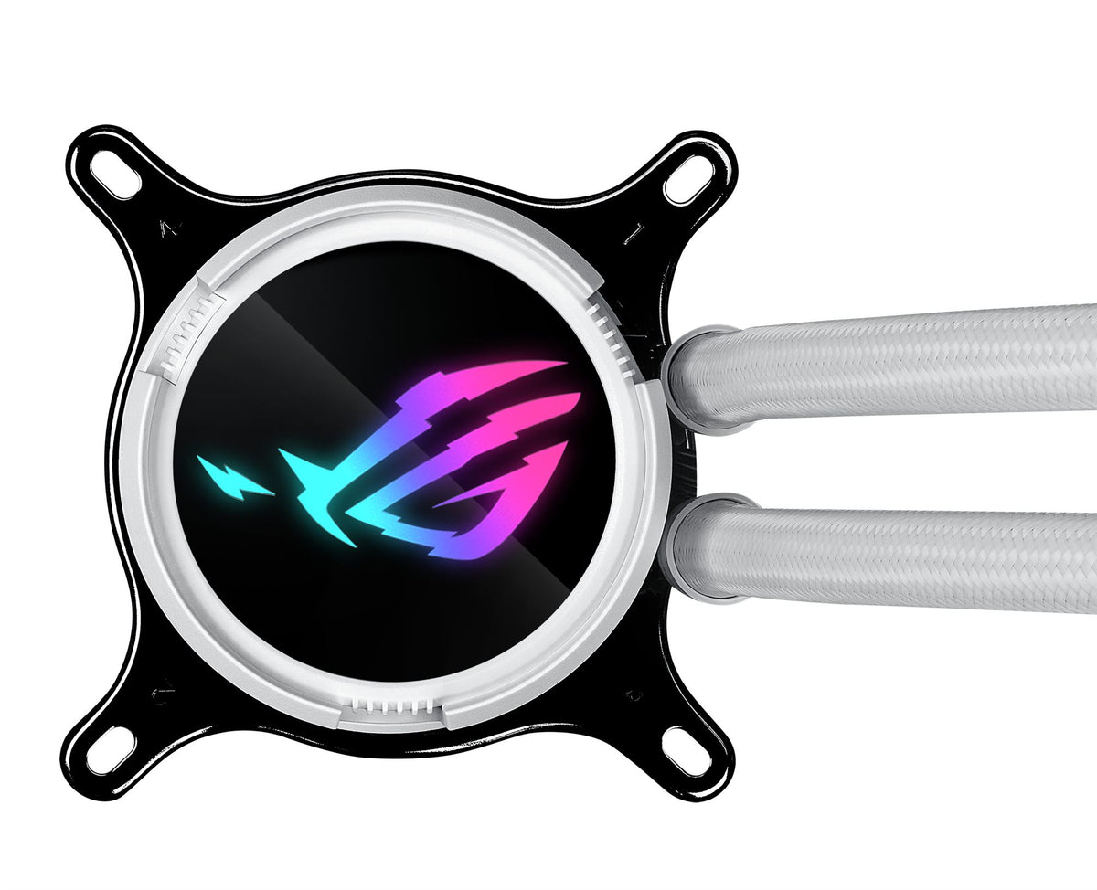 ASUS ROG Strix LC III 360 ARGB WHT all-in-one CPU liquid cooler with 360 rotatable water block Premium ROG ARGB fans