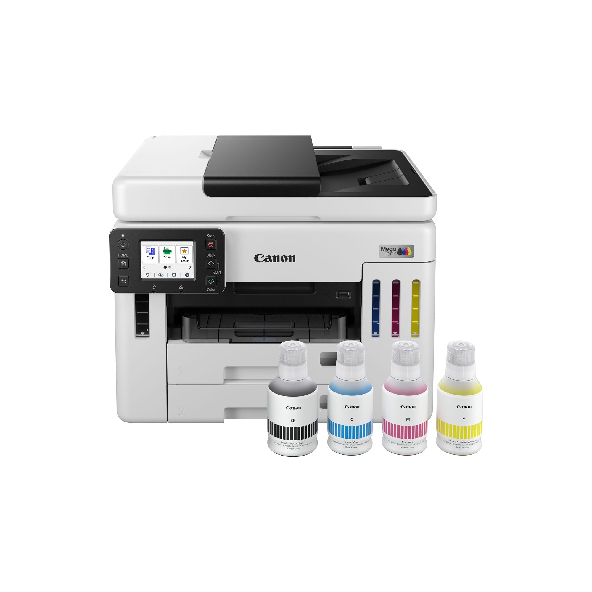 CANON MAXIFY GX7150 MegaTank MFP colour inkjet CISS Legal 216x356mm A4 24ipm Print 600sheets USB Wi-Fi LAN