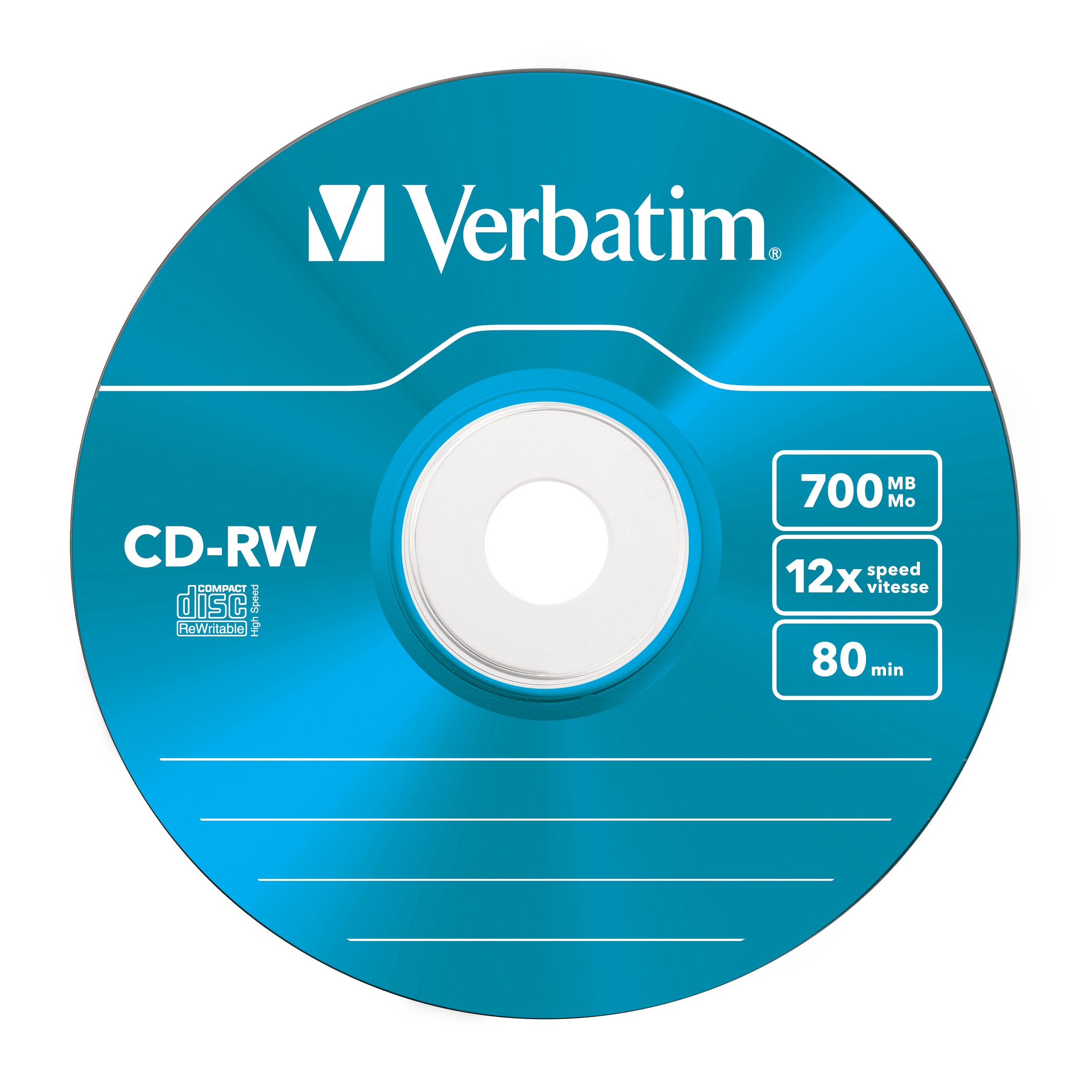 CD-RW/700MB 80Min 12x HiSpeed SC Col 5pk